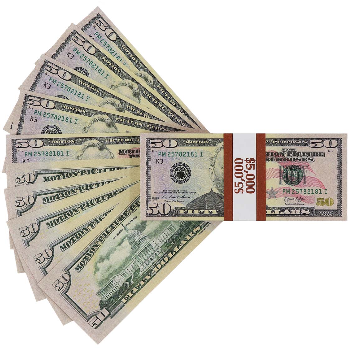$5,000 Full Print New Series Stack