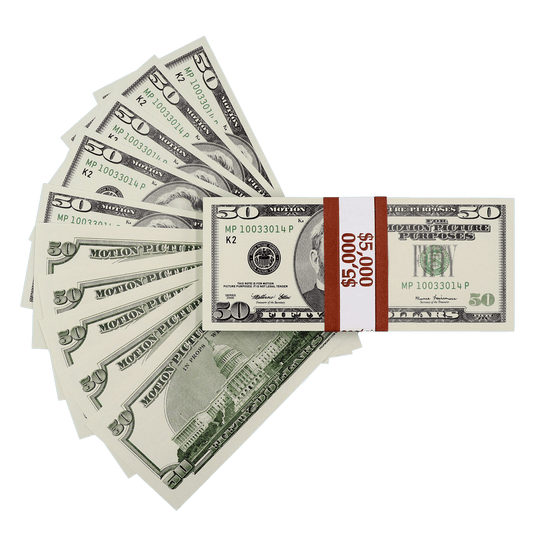 $5,000 Full Print 2000 Series Stack